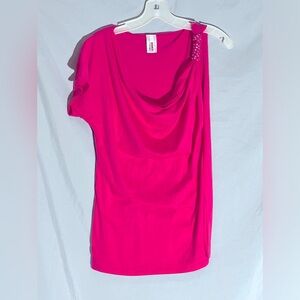 Bongo Womens Top Sz L Pink